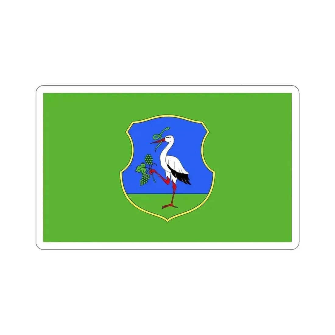 Flag of Heves County Hungary STICKER Vinyl Die-Cut Decal 4 Inch - The Sticker Space