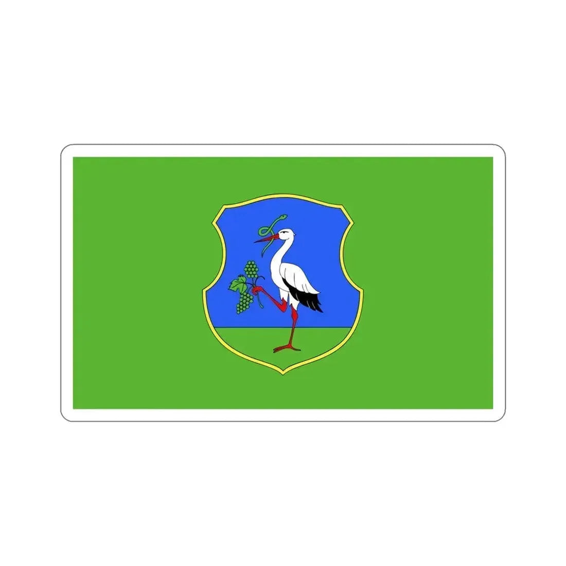 Flag of Heves County Hungary STICKER Vinyl Die-Cut Decal 4 Inch - The Sticker Space