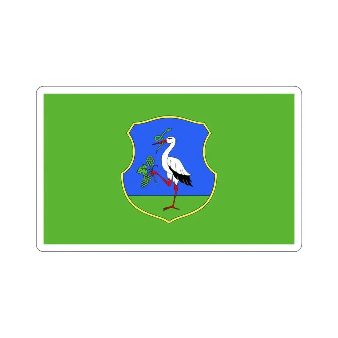 Flag of Heves County Hungary STICKER Vinyl Die-Cut Decal 5 Inch - The Sticker Space