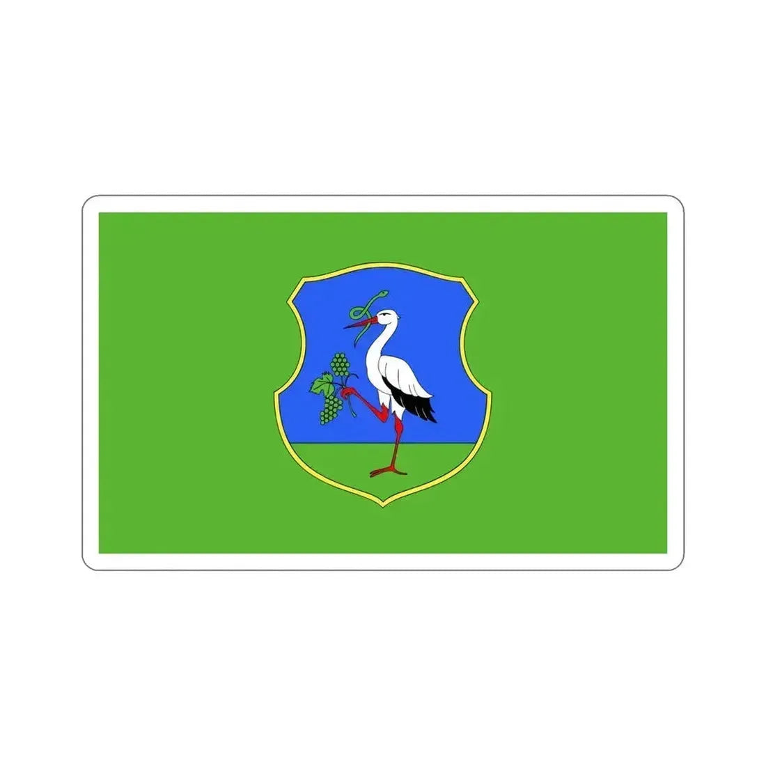 Flag of Heves County Hungary STICKER Vinyl Die-Cut Decal 6 Inch - The Sticker Space