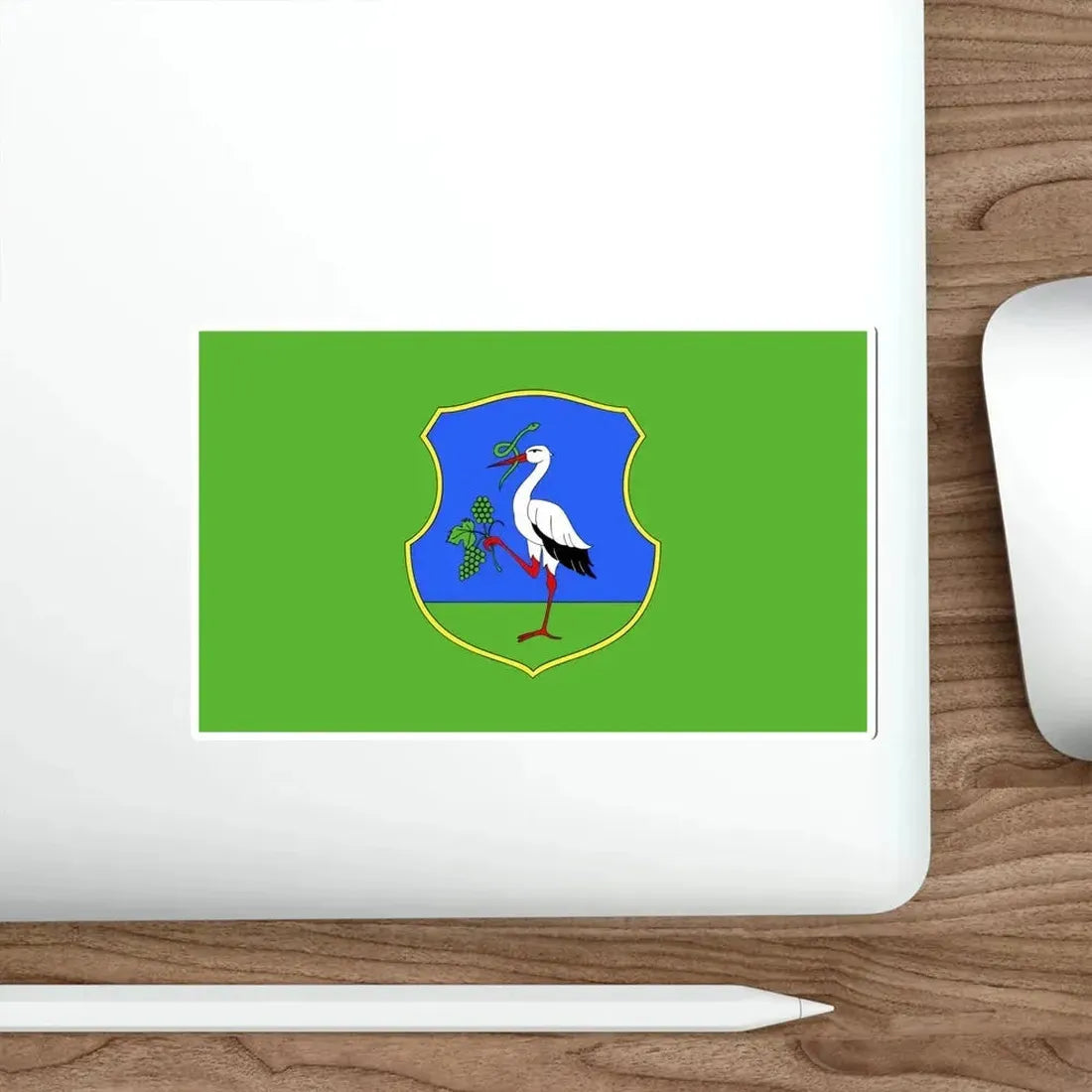 Flag of Heves County Hungary STICKER Vinyl Die-Cut Decal - The Sticker Space