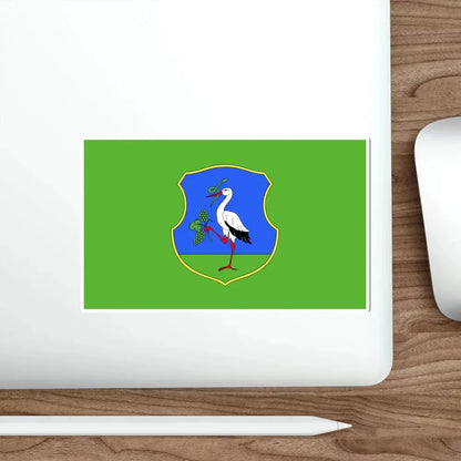 Flag of Heves County Hungary STICKER Vinyl Die-Cut Decal - The Sticker Space