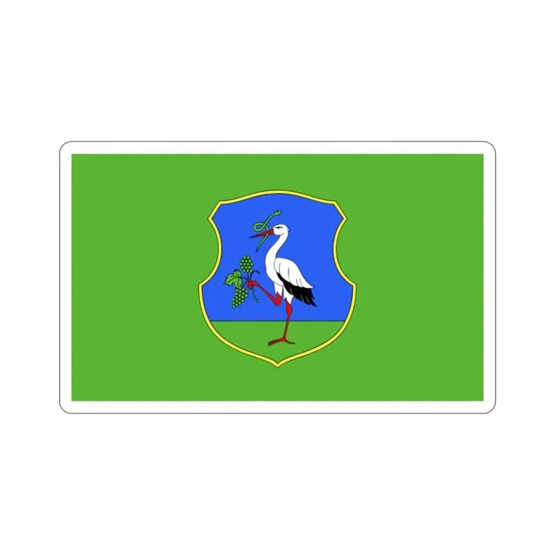 Flag of Heves County Hungary STICKER Vinyl Die-Cut Decal - The Sticker Space