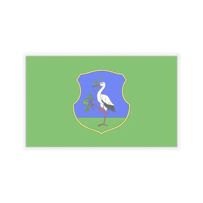 Flag of Heves County Hungary - STICKER Vinyl Kiss-Cut Decal 2 Inch Transparent - The Sticker Space