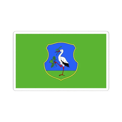 Flag of Heves County Hungary - STICKER Vinyl Kiss-Cut Decal 2 Inch White - The Sticker Space