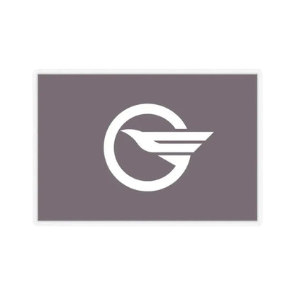 Flag of Higashimurayama Tokyo Japan - STICKER Vinyl Kiss-Cut Decal 2 Inch Transparent - The Sticker Space