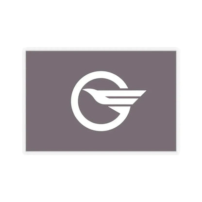 Flag of Higashimurayama Tokyo Japan - STICKER Vinyl Kiss-Cut Decal 3 Inch Transparent - The Sticker Space