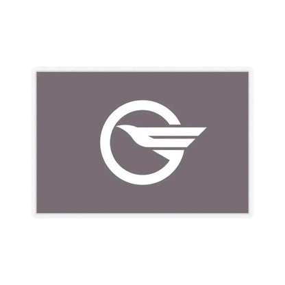 Flag of Higashimurayama Tokyo Japan - STICKER Vinyl Kiss-Cut Decal 6 Inch Transparent - The Sticker Space