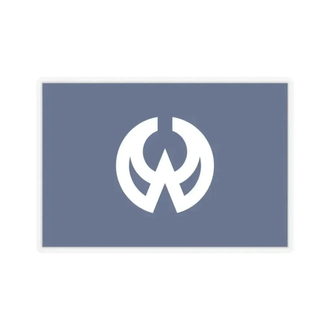 Flag of Higashiyamato Tokyo Japan - STICKER Vinyl Kiss-Cut Decal 2 Inch Transparent - The Sticker Space