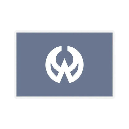 Flag of Higashiyamato Tokyo Japan - STICKER Vinyl Kiss-Cut Decal 2 Inch Transparent - The Sticker Space