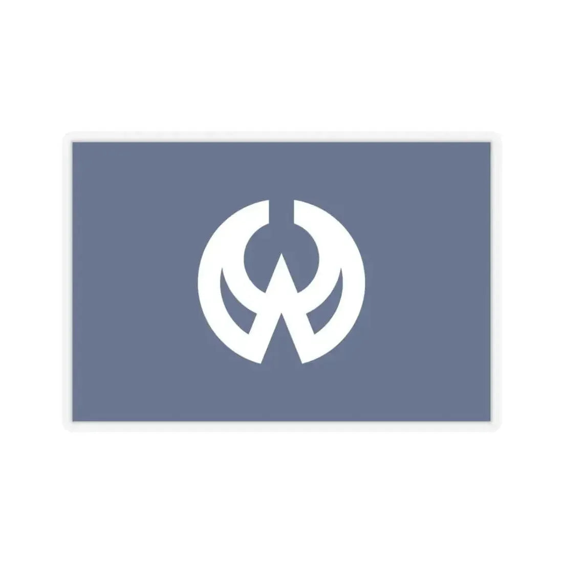 Flag of Higashiyamato Tokyo Japan - STICKER Vinyl Kiss-Cut Decal 3 Inch Transparent - The Sticker Space