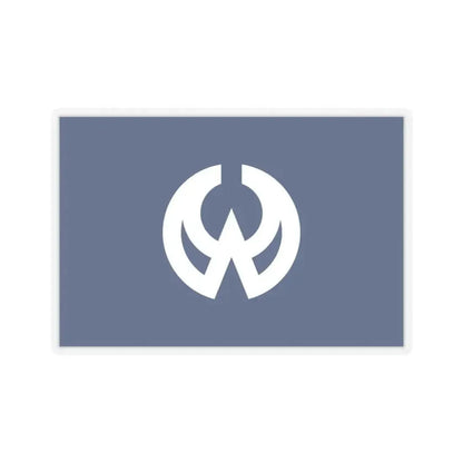 Flag of Higashiyamato Tokyo Japan - STICKER Vinyl Kiss-Cut Decal 3 Inch Transparent - The Sticker Space