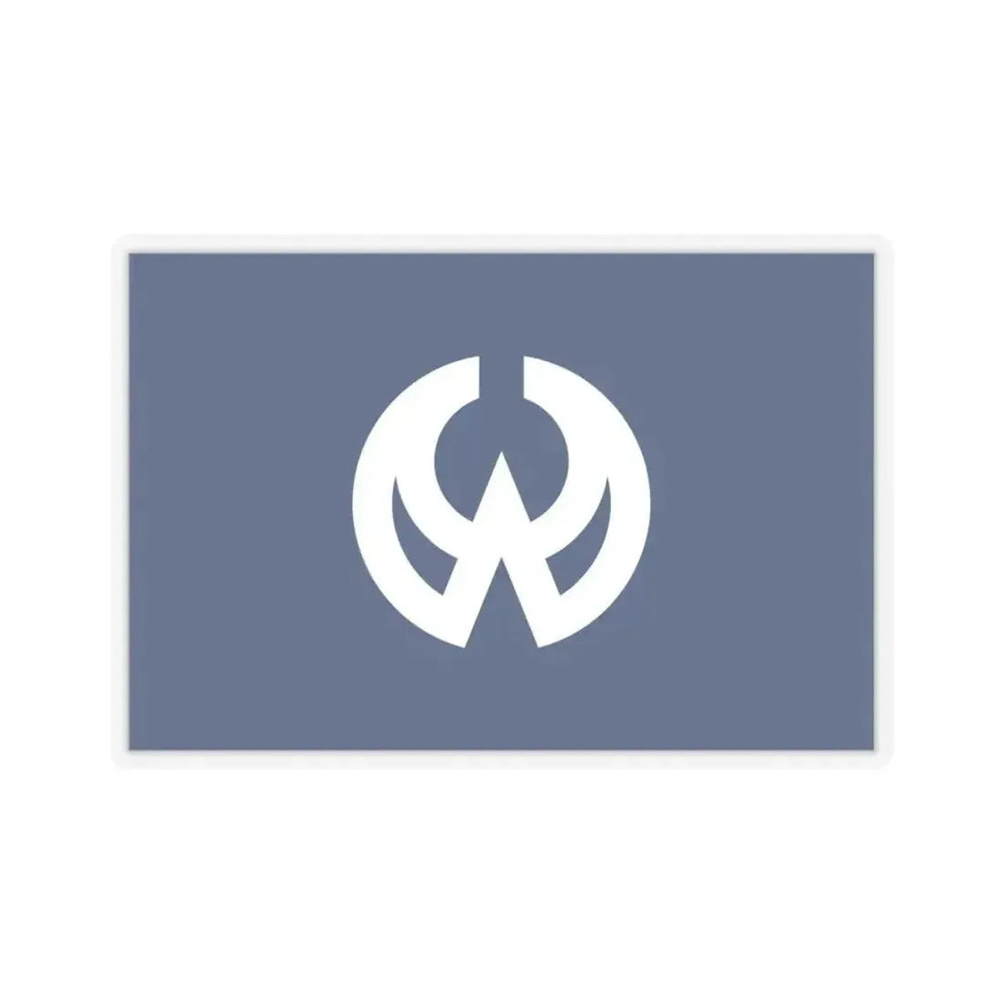 Flag of Higashiyamato Tokyo Japan - STICKER Vinyl Kiss-Cut Decal 4 Inch Transparent - The Sticker Space