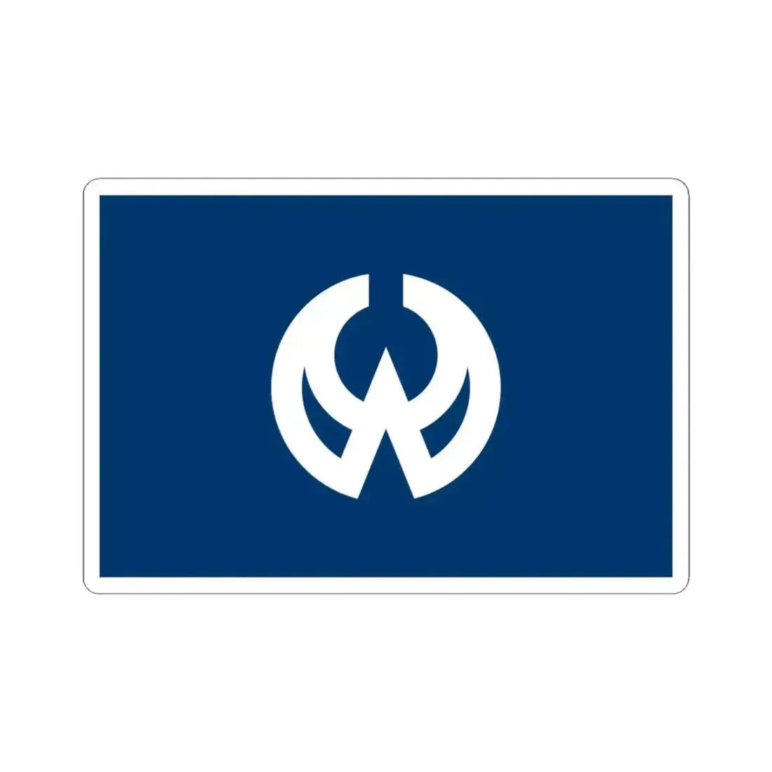 Flag of Higashiyamato Tokyo Japan - STICKER Vinyl Kiss-Cut Decal 4 Inch White - The Sticker Space