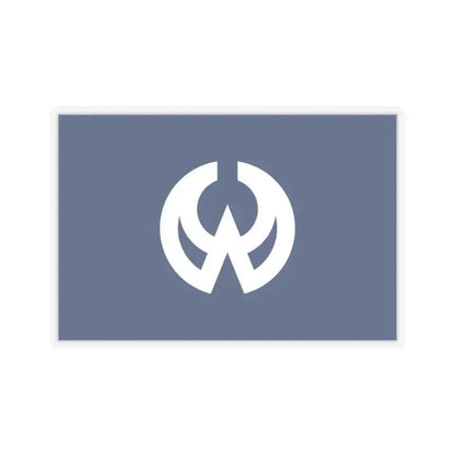 Flag of Higashiyamato Tokyo Japan - STICKER Vinyl Kiss-Cut Decal 6 Inch Transparent - The Sticker Space