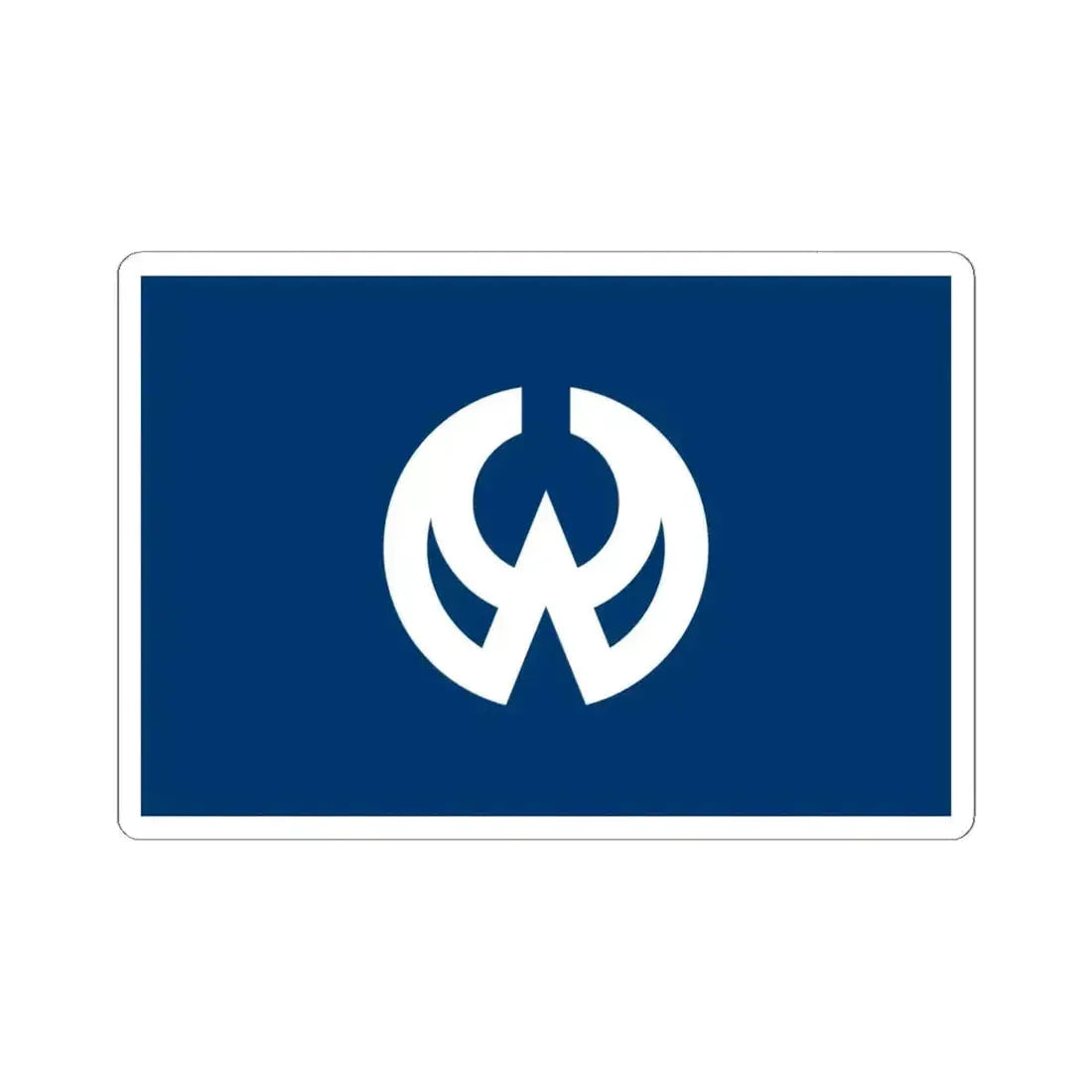 Flag of Higashiyamato Tokyo Japan - STICKER Vinyl Kiss-Cut Decal 6 Inch White - The Sticker Space