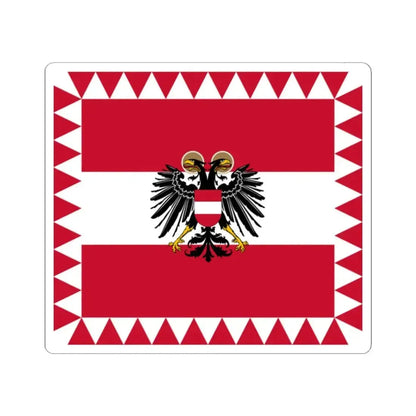 Flag of High Officials of the Federal State of Austria (Austria) STICKER Vinyl Kiss-Cut Decal 2 Inch White - The Sticker Space