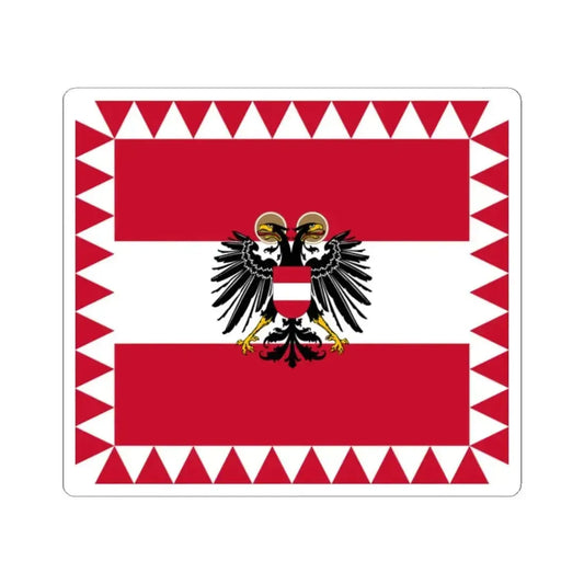 Flag of High Officials of the Federal State of Austria (Austria) STICKER Vinyl Kiss-Cut Decal 2 Inch White - The Sticker Space