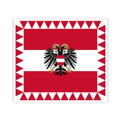 Flag of High Officials of the Federal State of Austria (Austria) STICKER Vinyl Kiss-Cut Decal 3 Inch White - The Sticker Space