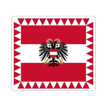 Flag of High Officials of the Federal State of Austria (Austria) STICKER Vinyl Kiss-Cut Decal 4 Inch White - The Sticker Space
