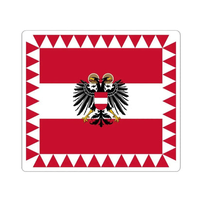 Flag of High Officials of the Federal State of Austria (Austria) STICKER Vinyl Kiss-Cut Decal 6 Inch White - The Sticker Space