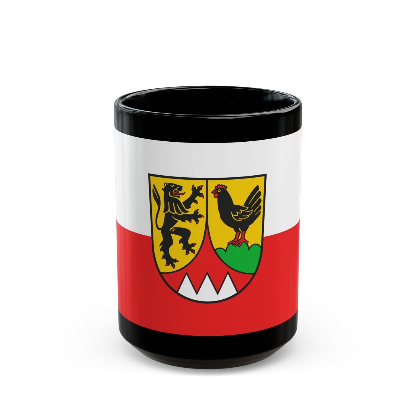 Flag of Hildburghausen Germany - Black Coffee Mug-15oz-The Sticker Space