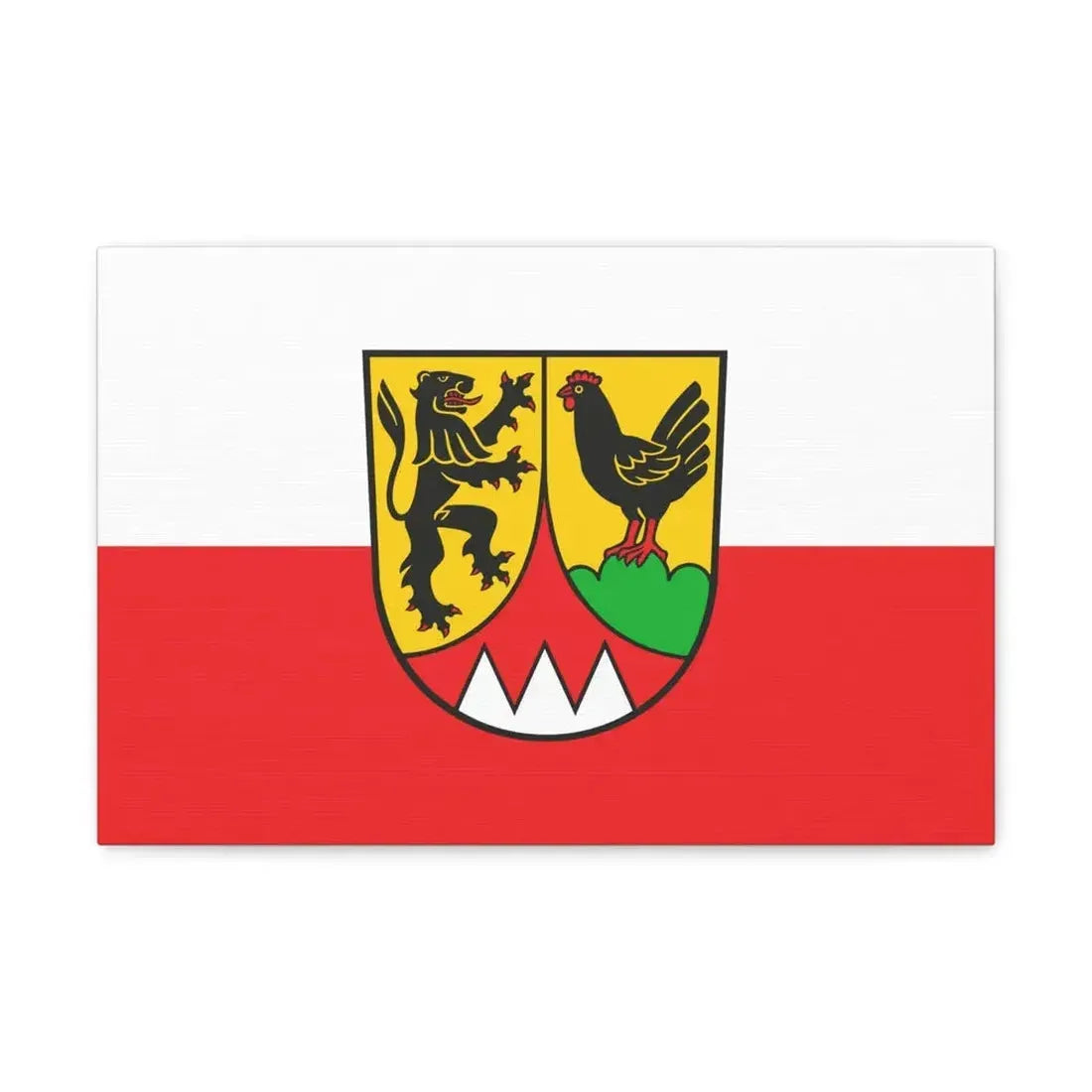 Flag of Hildburghausen Germany - Canvas Wall Art 18″ x 12″ 1.25" - The Sticker Space
