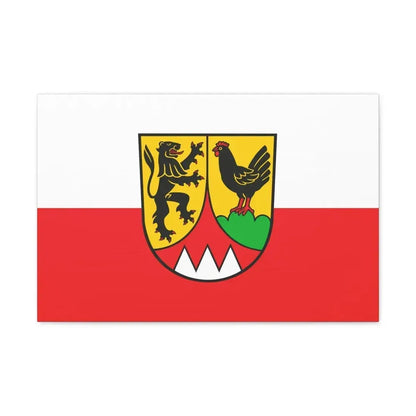 Flag of Hildburghausen Germany - Canvas Wall Art 24″ x 16″ 1.25" - The Sticker Space