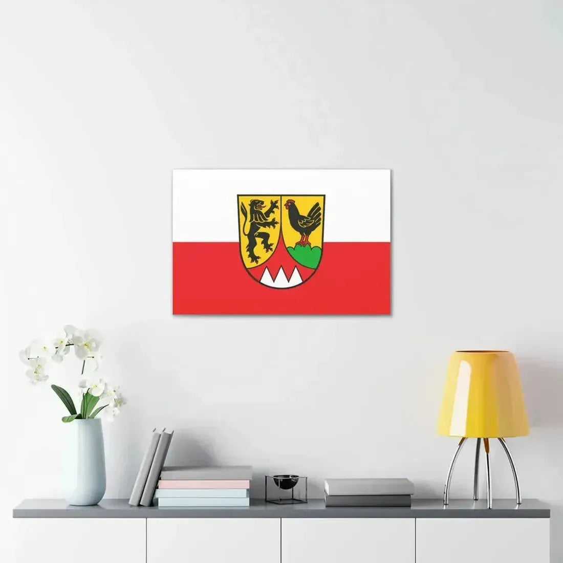 Flag of Hildburghausen Germany - Canvas Wall Art - The Sticker Space