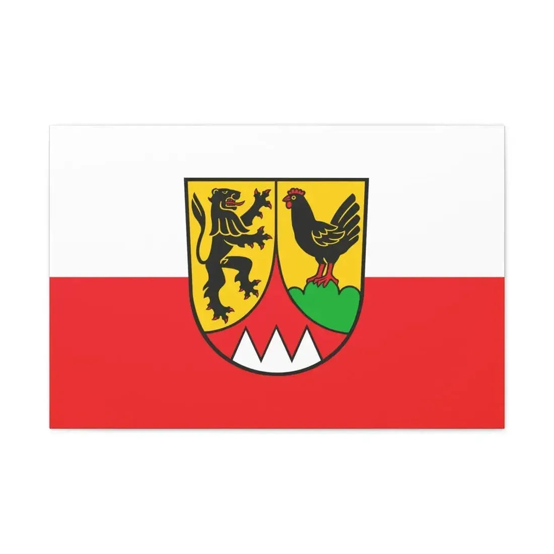 Flag of Hildburghausen Germany - Canvas Wall Art - The Sticker Space