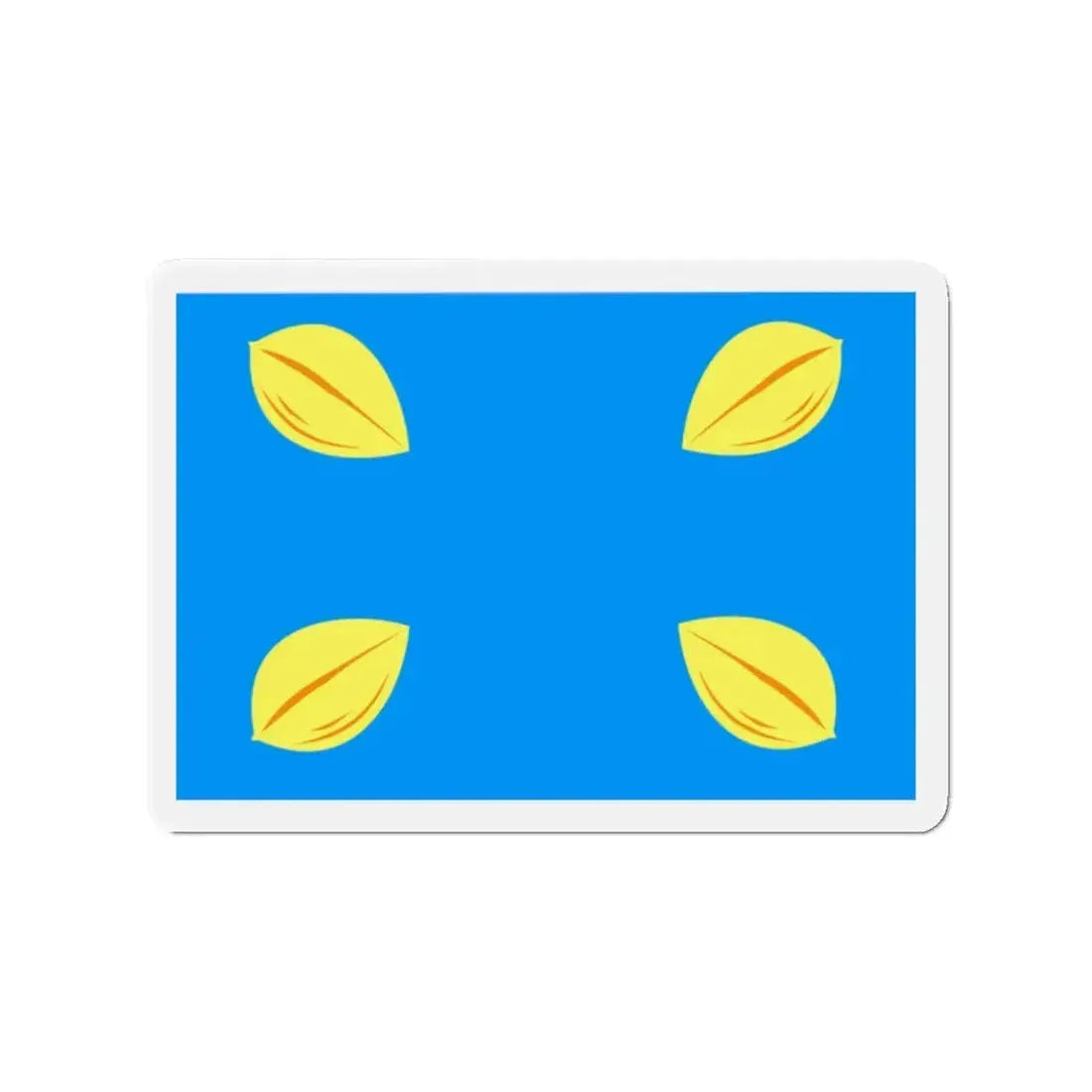 Flag of Hilversum the largest city of the Gooi area Netherlands - Refrigerator Magnet 2 Inch - The Sticker Space