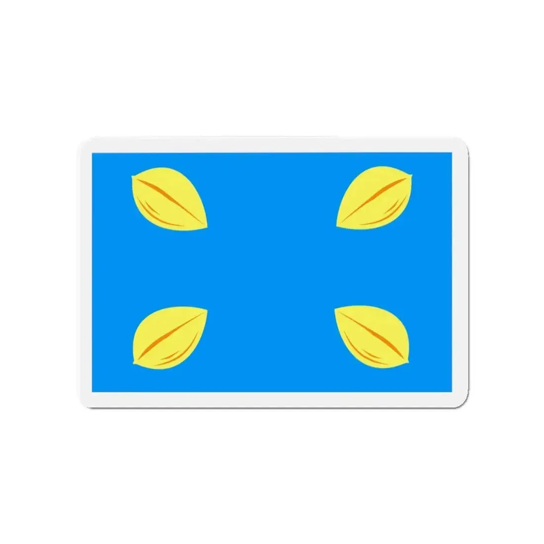 Flag of Hilversum the largest city of the Gooi area Netherlands - Refrigerator Magnet 3 Inch - The Sticker Space