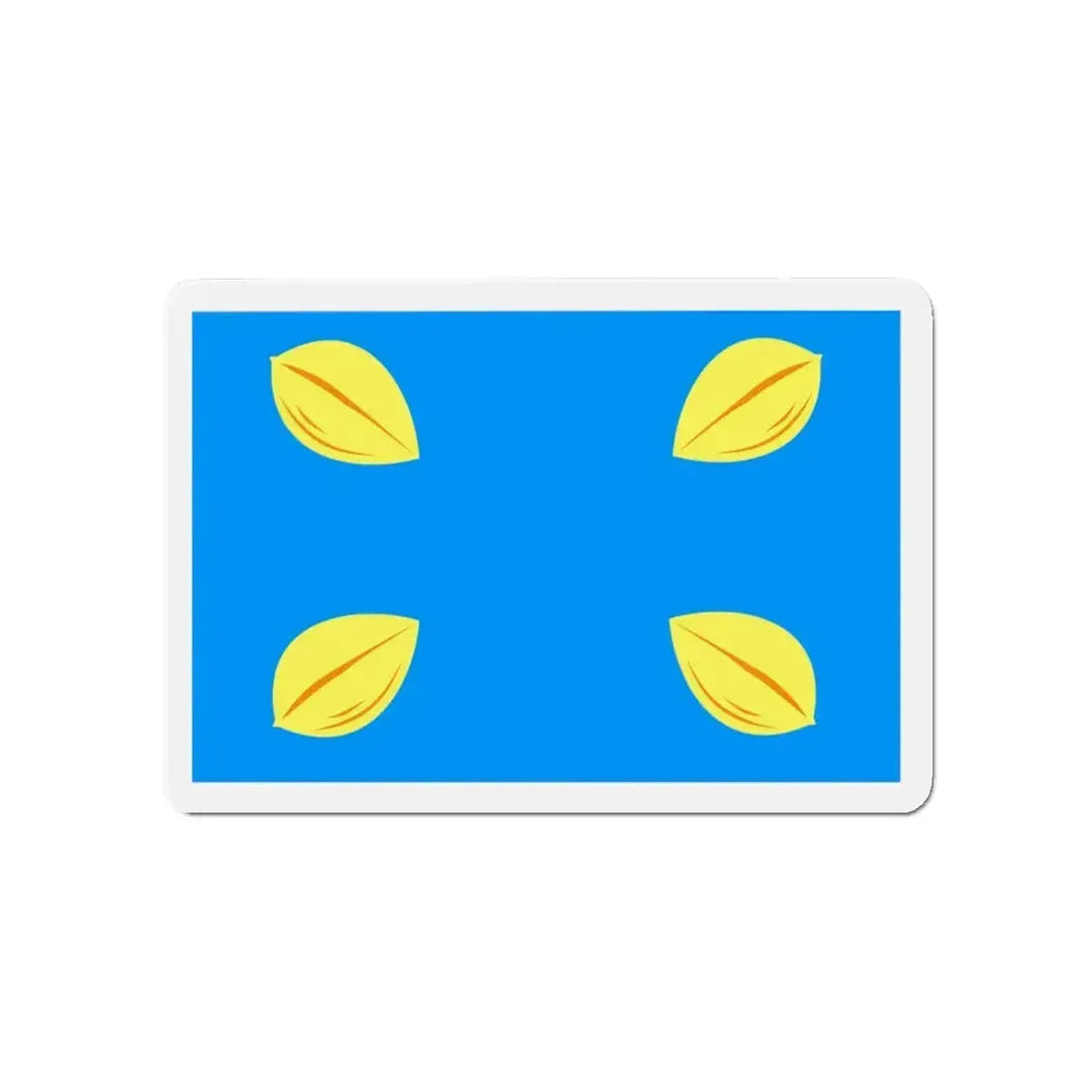 Flag of Hilversum the largest city of the Gooi area Netherlands - Refrigerator Magnet 4 Inch - The Sticker Space