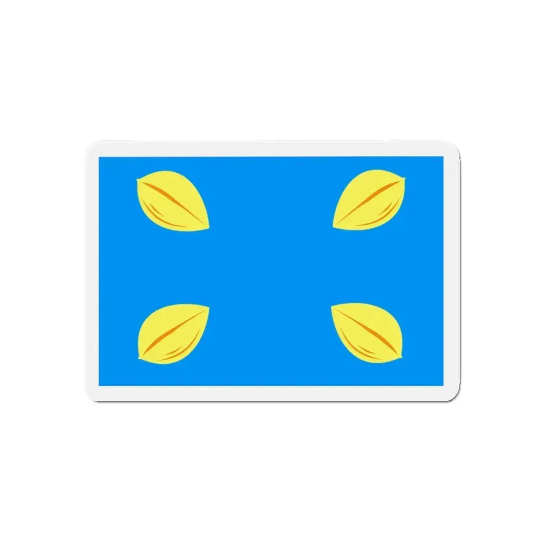 Flag of Hilversum the largest city of the Gooi area Netherlands - Refrigerator Magnet 5 Inch - The Sticker Space