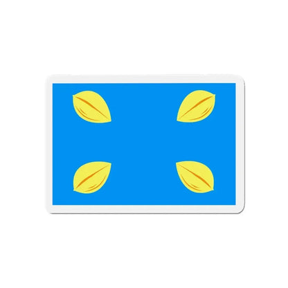 Flag of Hilversum the largest city of the Gooi area Netherlands - Refrigerator Magnet 5 Inch - The Sticker Space