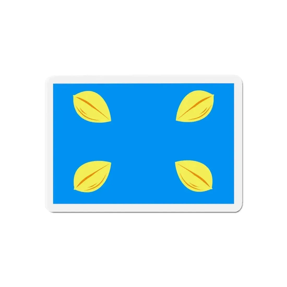 Flag of Hilversum the largest city of the Gooi area Netherlands - Refrigerator Magnet 6 Inch - The Sticker Space