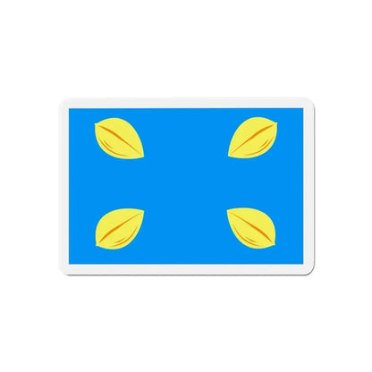Flag of Hilversum the largest city of the Gooi area Netherlands - Refrigerator Magnet 6 Inch - The Sticker Space