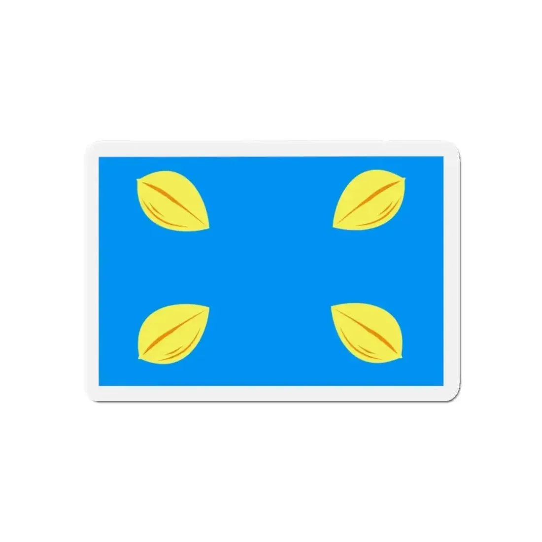 Flag of Hilversum the largest city of the Gooi area Netherlands - Refrigerator Magnet - The Sticker Space