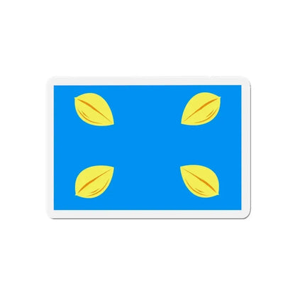 Flag of Hilversum the largest city of the Gooi area Netherlands - Refrigerator Magnet - The Sticker Space