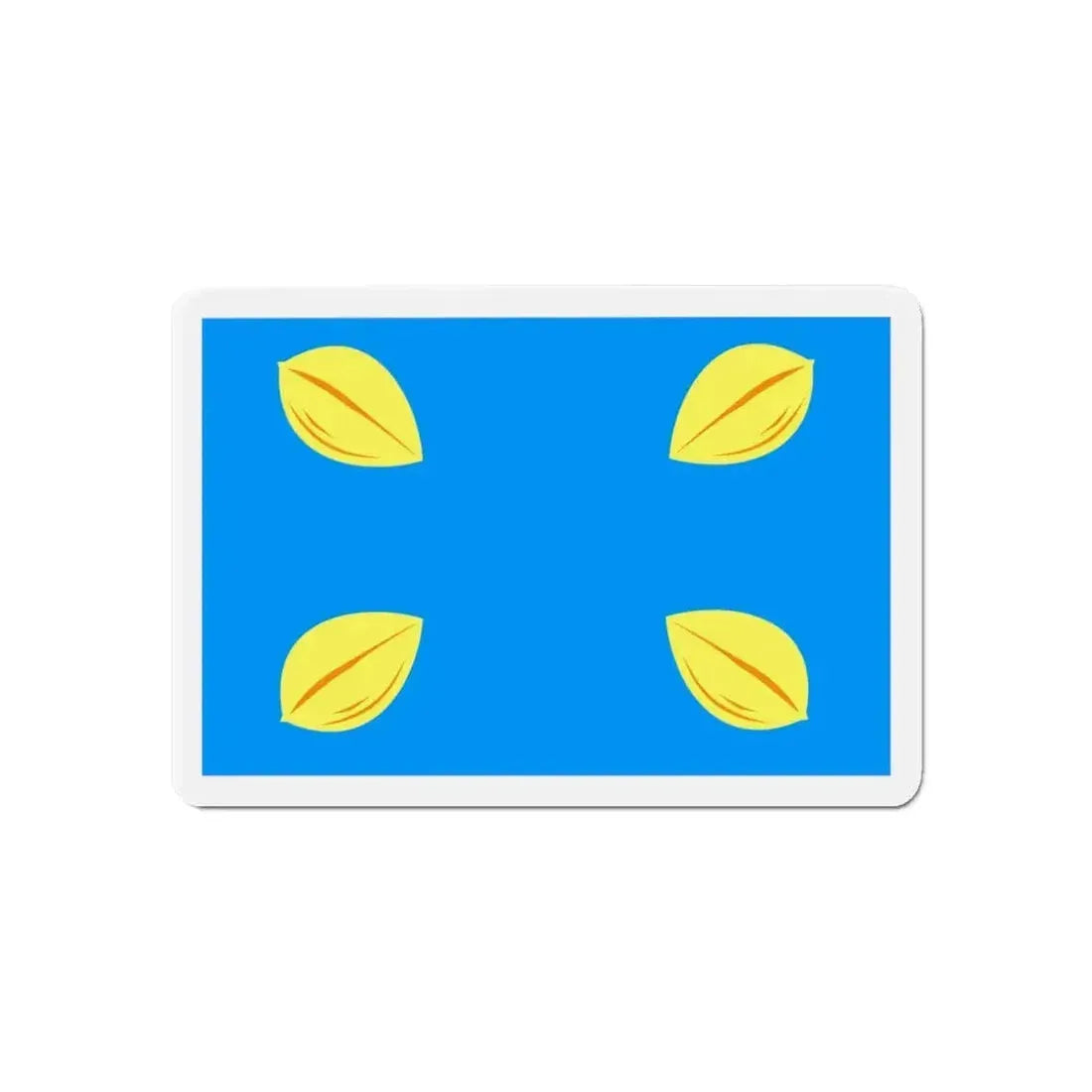 Flag of Hilversum the largest city of the Gooi area Netherlands - Refrigerator Magnet - The Sticker Space