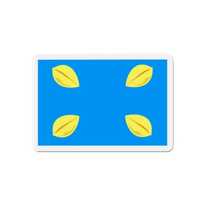 Flag of Hilversum the largest city of the Gooi area Netherlands - Refrigerator Magnet - The Sticker Space