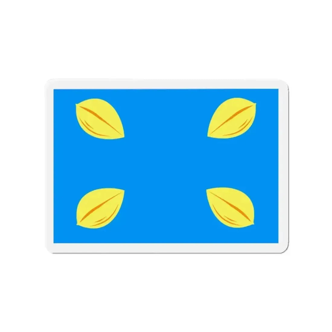 Flag of Hilversum the largest city of the Gooi area Netherlands - Refrigerator Magnet - The Sticker Space