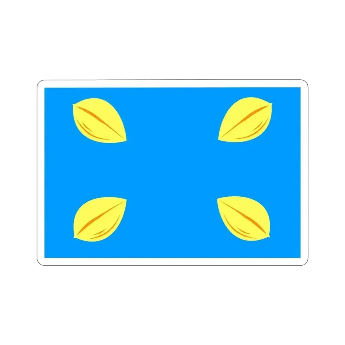 Flag of Hilversum the largest city of the Gooi area Netherlands STICKER Vinyl Die-Cut Decal 4 Inch - The Sticker Space