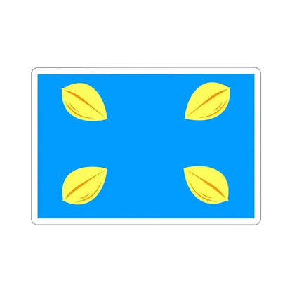 Flag of Hilversum the largest city of the Gooi area Netherlands STICKER Vinyl Die-Cut Decal 4 Inch - The Sticker Space