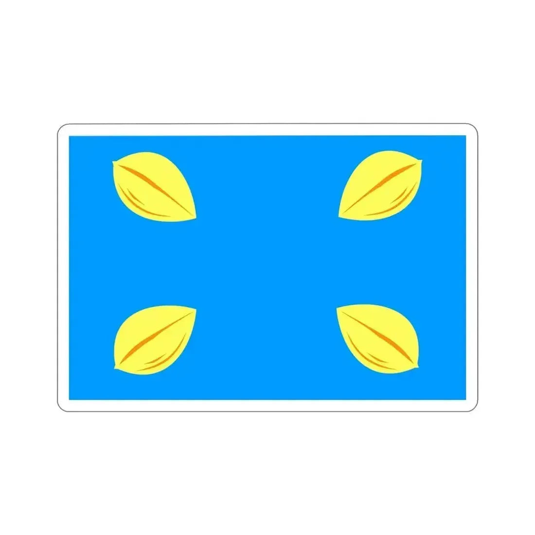 Flag of Hilversum the largest city of the Gooi area Netherlands STICKER Vinyl Die-Cut Decal 5 Inch - The Sticker Space