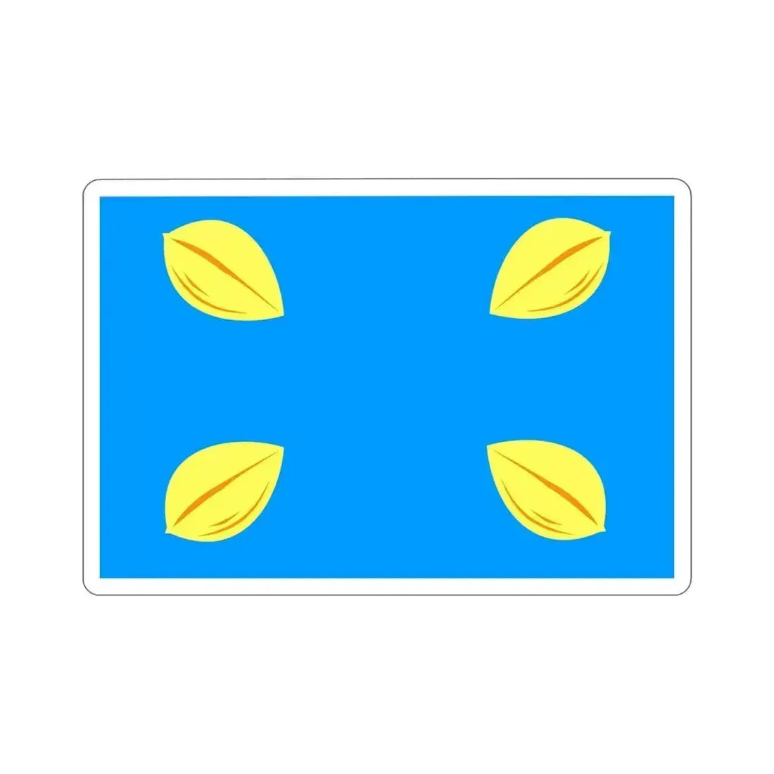 Flag of Hilversum the largest city of the Gooi area Netherlands STICKER Vinyl Die-Cut Decal 6 Inch - The Sticker Space