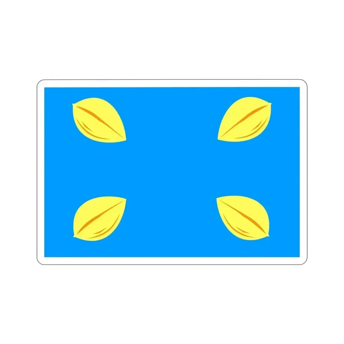 Flag of Hilversum the largest city of the Gooi area Netherlands STICKER Vinyl Die-Cut Decal - The Sticker Space