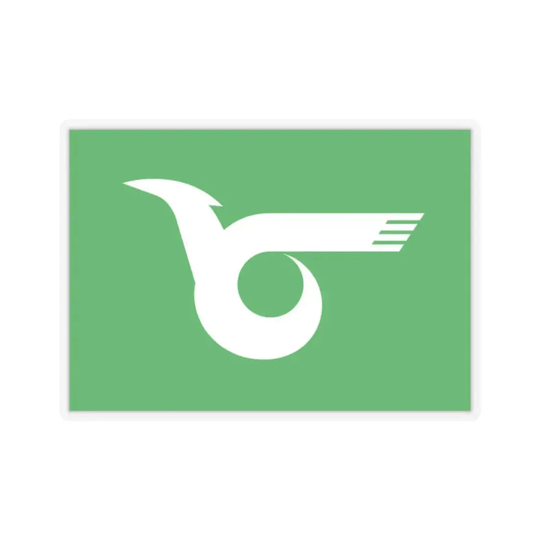 Flag of Himeji Hyogo Japan - STICKER Vinyl Kiss-Cut Decal 3 Inch Transparent - The Sticker Space