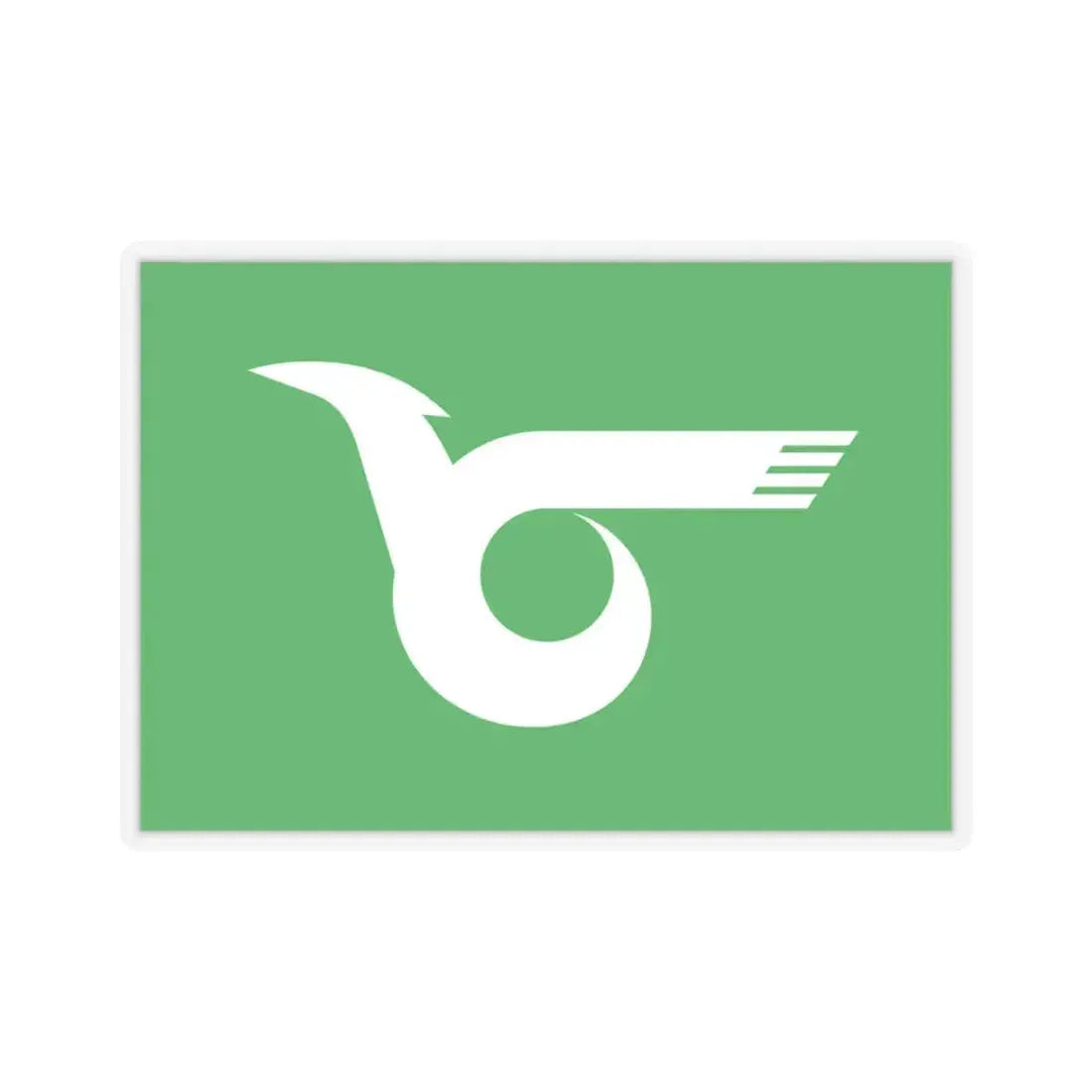 Flag of Himeji Hyogo Japan - STICKER Vinyl Kiss-Cut Decal 4 Inch Transparent - The Sticker Space