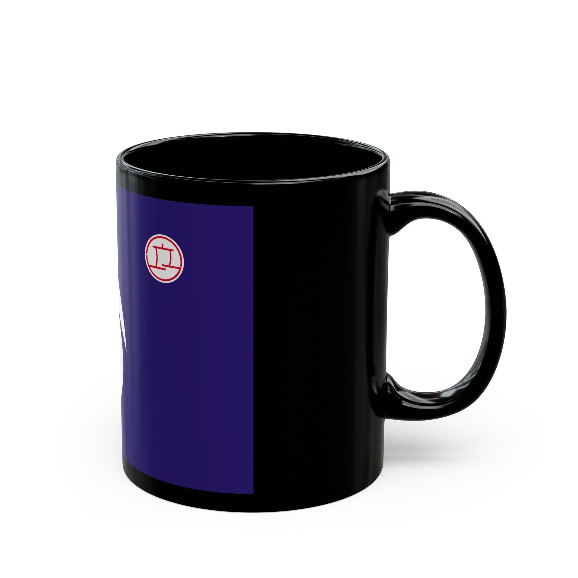 Flag of Hirakata Osaka Japan - Black Coffee Mug-The Sticker Space